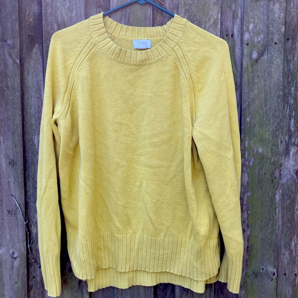 old navy yellow sweater